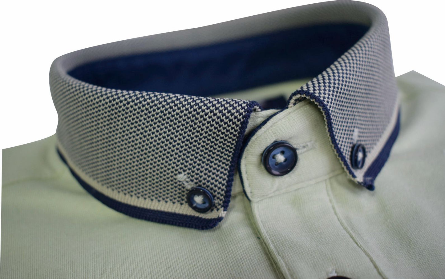 POLO322 Advise Green Knitted Collar Polo