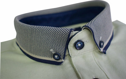 POLO322 Advise Green Knitted Collar Polo