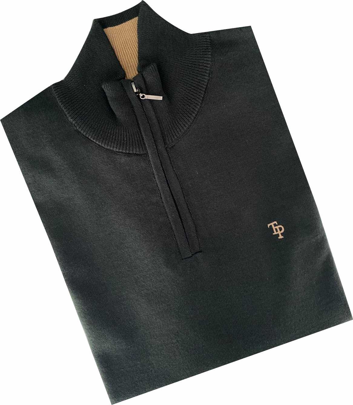 TP052K DK Khaki 1/4 Zip