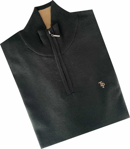 TP052K DK Khaki 1/4 Zip