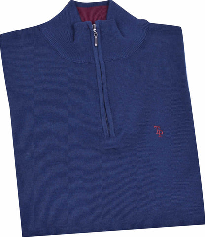TP052K Navy 1/4 zip