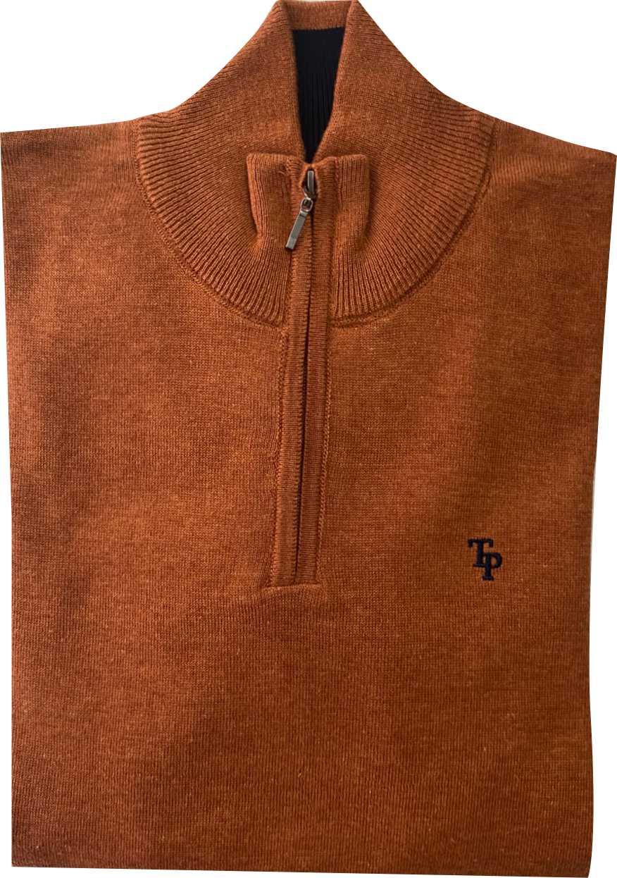 TP053K Rust 1/4 Zip