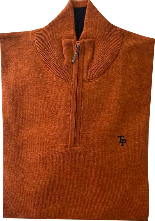 TP053K Rust 1/4 Zip
