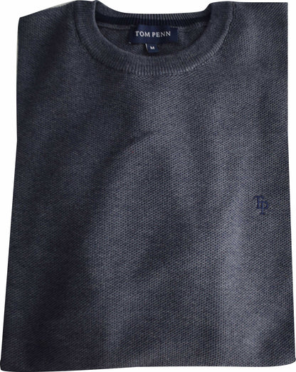 TP067K Indigo Round Neck Knit