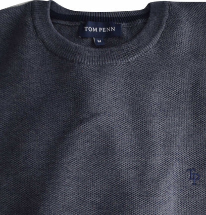 TP067K Indigo Round Neck Knit