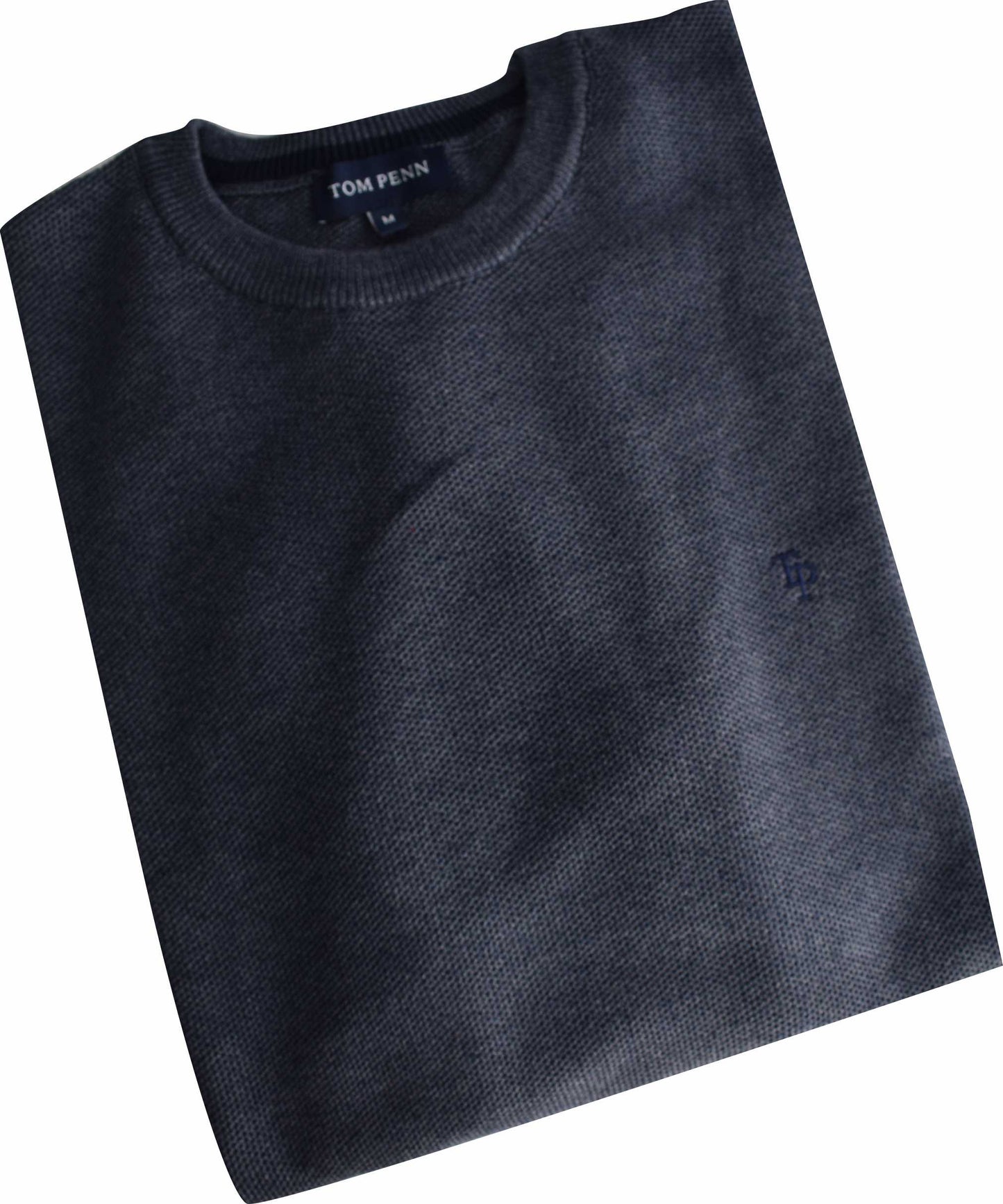 TP067K Indigo Round Neck Knit