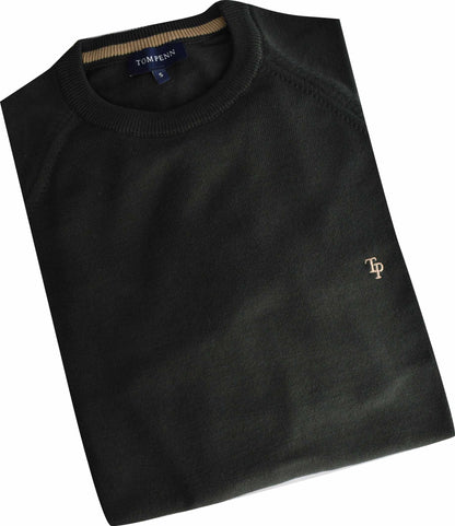 TP069K Dk. Khaki Raglan Sleeve Knit