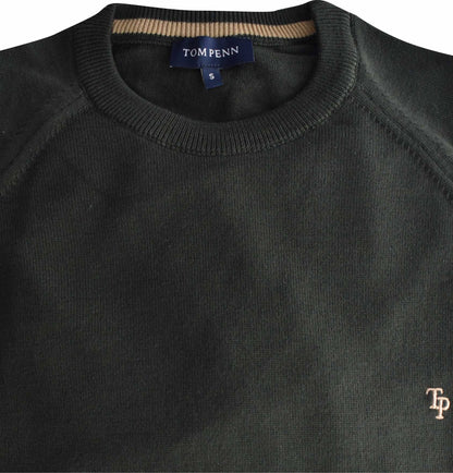 TP069K Dk. Khaki Raglan Sleeve Knit