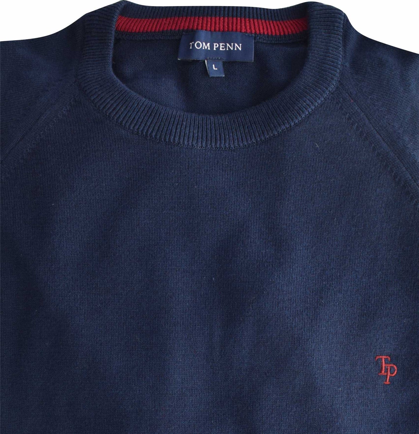 TP069K Navy Raglan Sleeve Knit