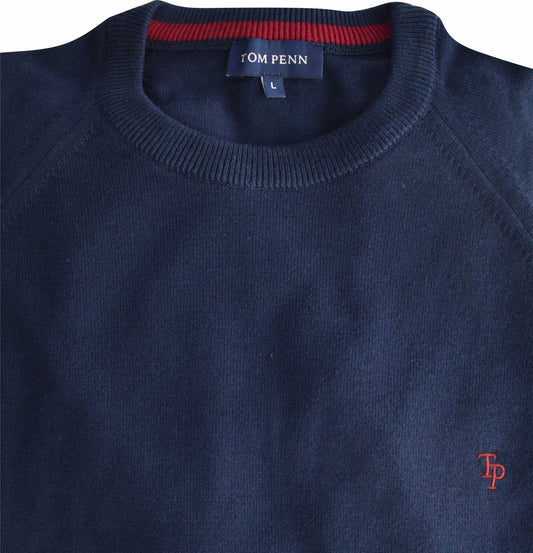 TP069K Navy Raglan Sleeve Knit