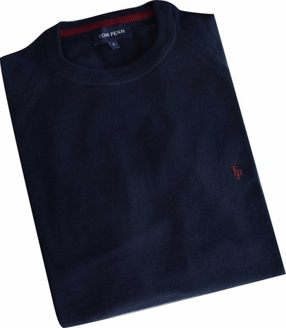 TP069K Navy Raglan Sleeve Knit