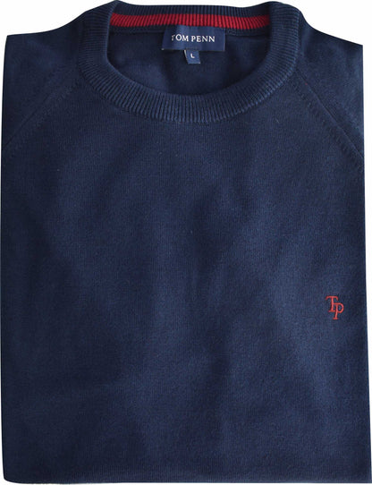TP069K Navy Raglan Sleeve Knit