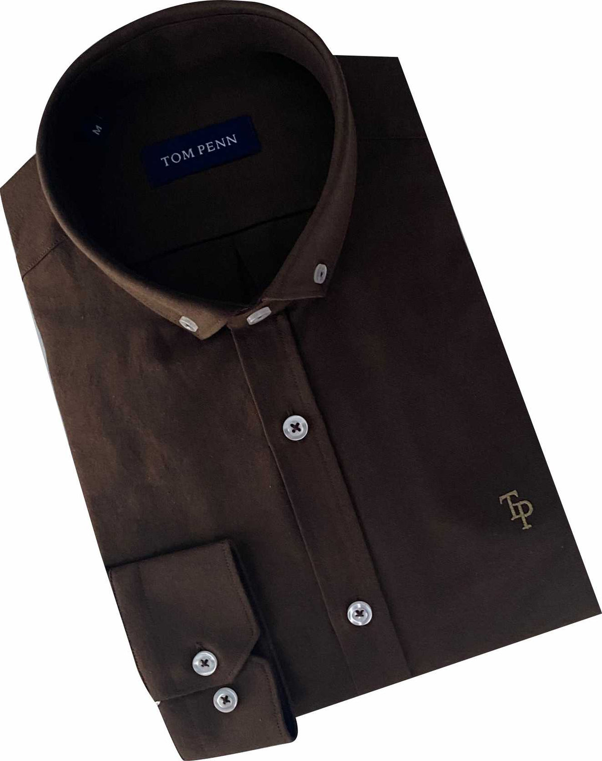 TP330 BROWN Oxford Long Sleeve Shirt