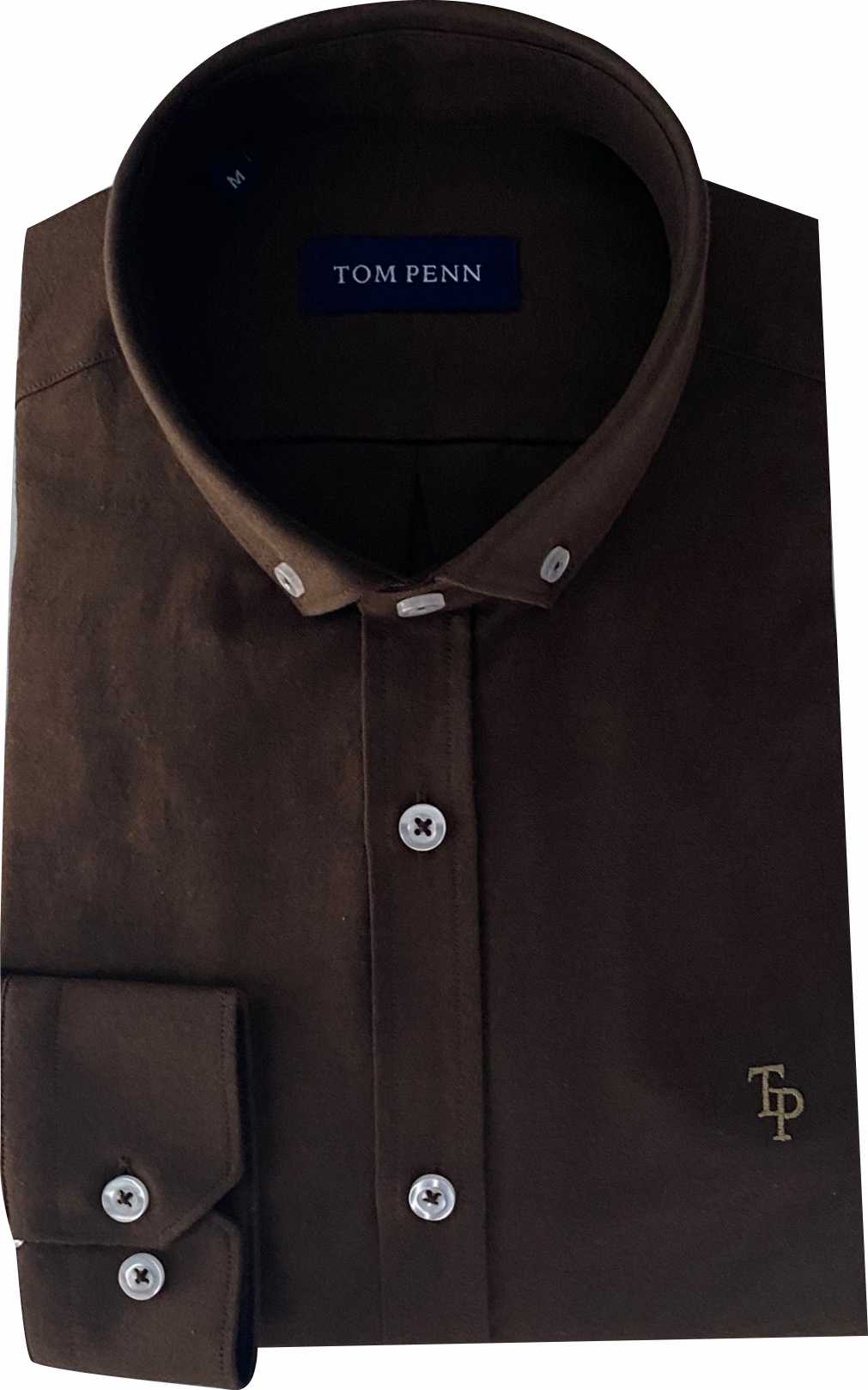 TP330 BROWN Oxford Long Sleeve Shirt