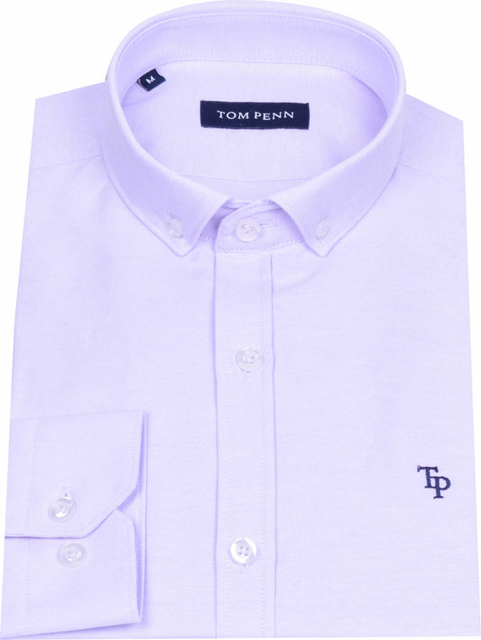 TP330 Lilac Oxford Long Sleeve Shirt