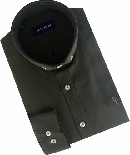 TP330 MOSS GREEN  Oxford Long Sleeve Shirt