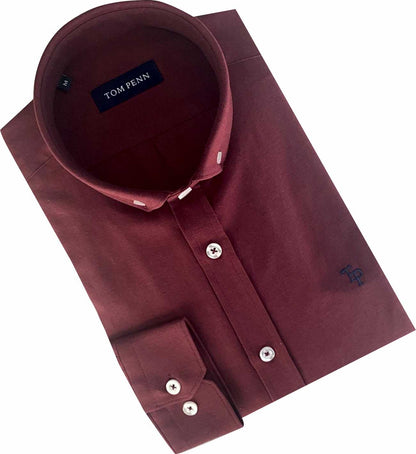 TP330 WINE Oxford Long Sleeve Shirt