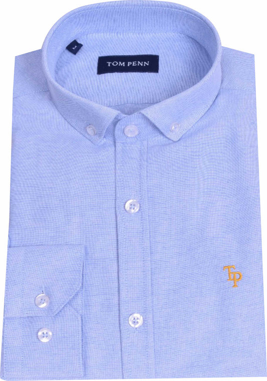 TP330 Blue Oxford Long Sleeve Shirt