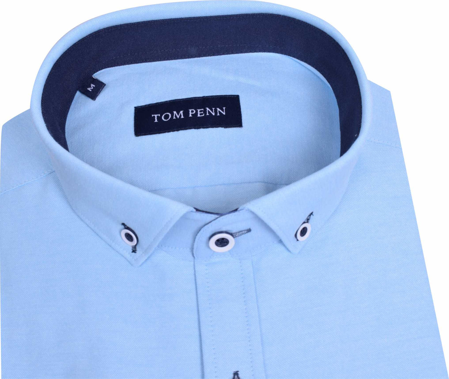 TP828 Ocean Tom Penn Short Sleeve Oxford Shirt