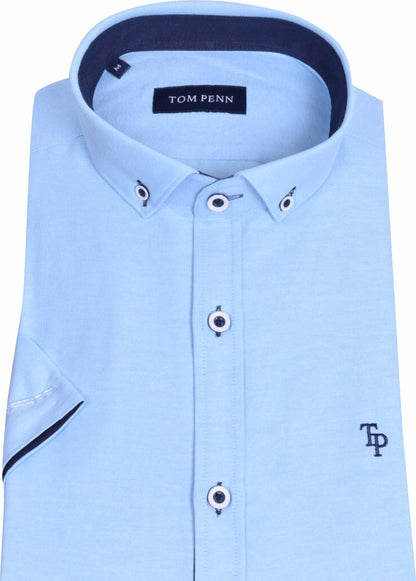 TP828 Ocean Tom Penn Short Sleeve Oxford Shirt