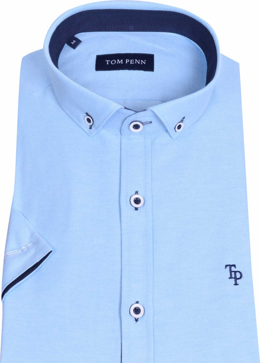 TP828 Ocean Tom Penn Short Sleeve Oxford Shirt