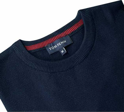 TP067K Navy Round Neck Knit