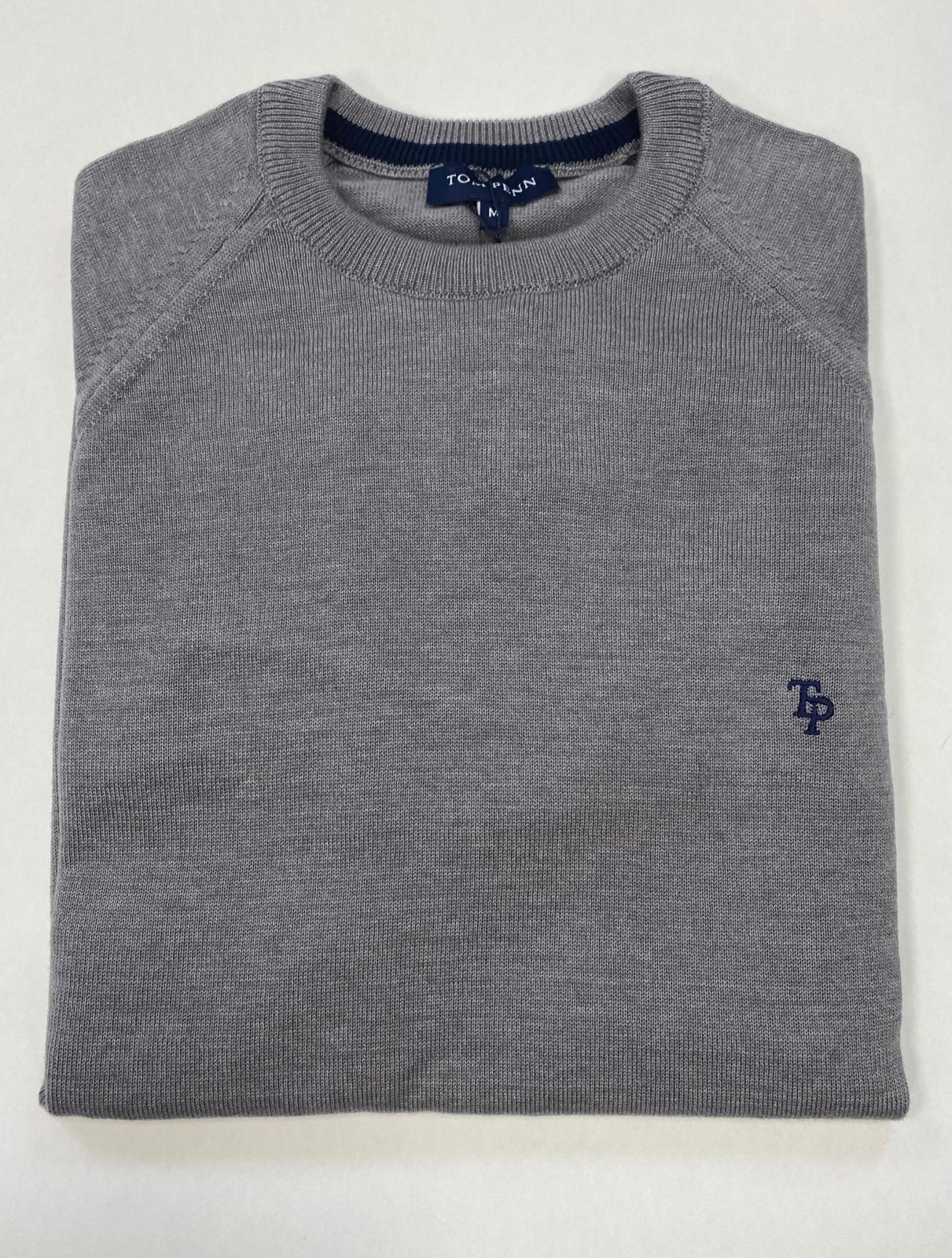 TP069K Grey Raglan Sleeve Knit