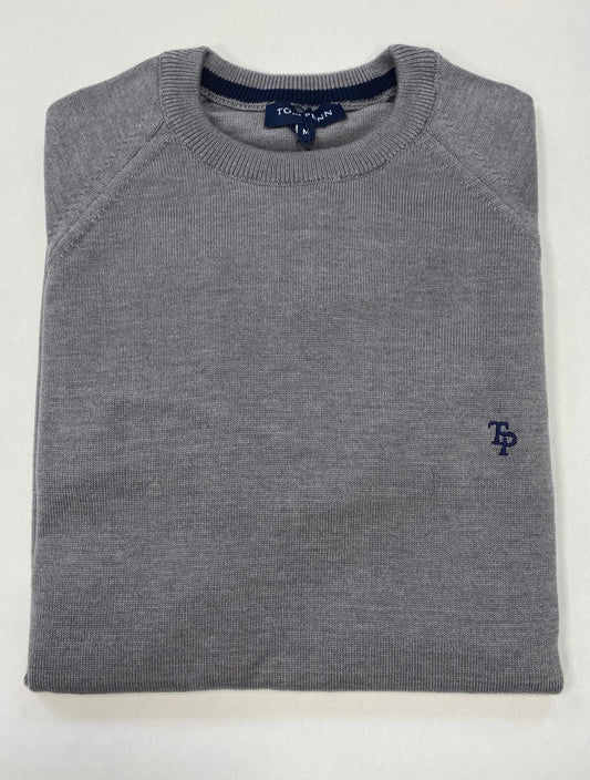 TP069K Grey Raglan Sleeve Knit