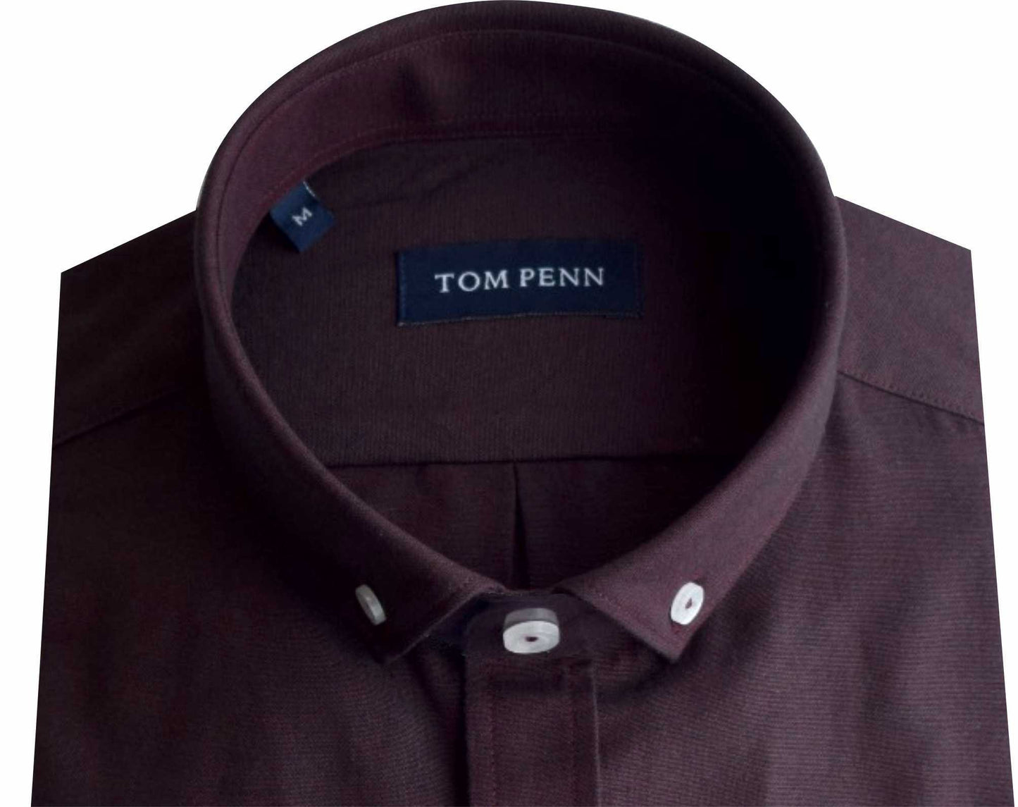 TP330 Burgundy Oxford Long Sleeve Shirt
