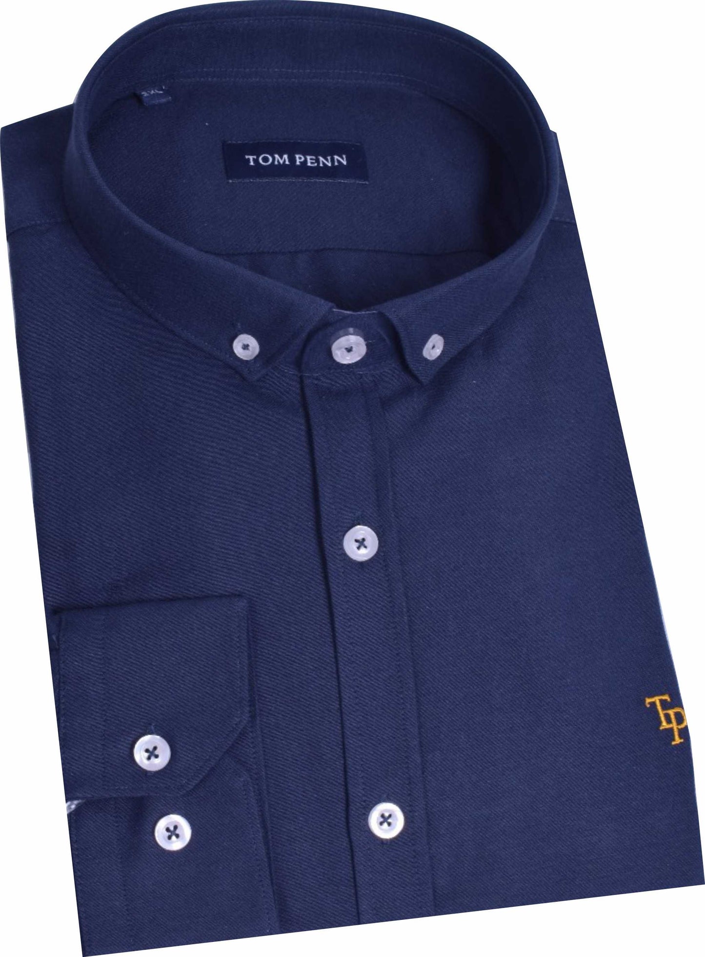 TP330 Pl Navy Oxford Long Sleeve Shirt