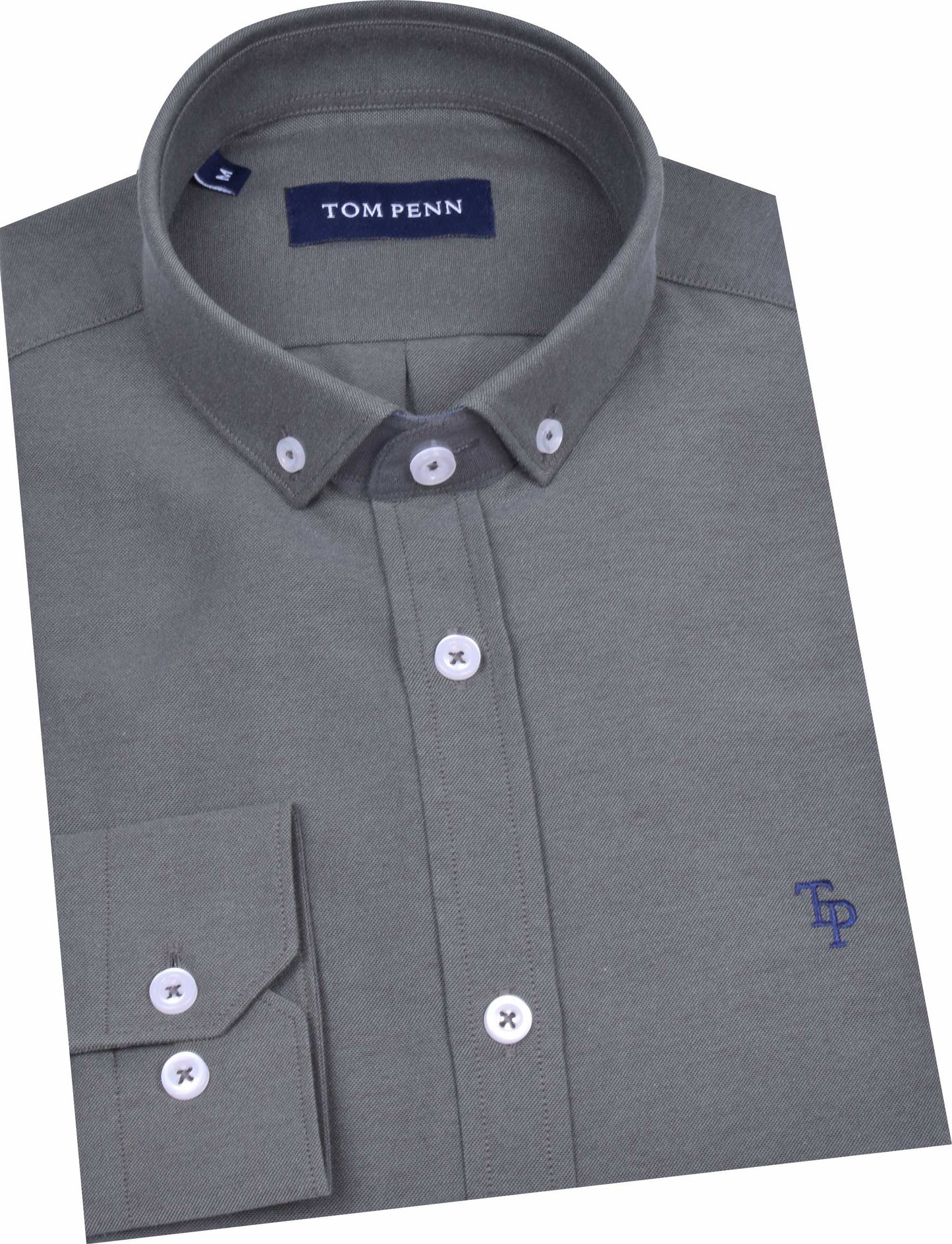 TP330 Khaki Oxford Long Sleeve Shirt