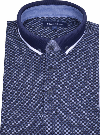 TPP955 Navy Tom Penn Knitted Polo