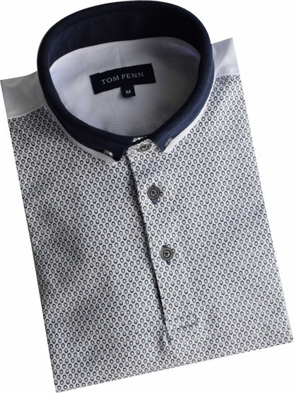 TPP977 W/Sky Panel Print Polo