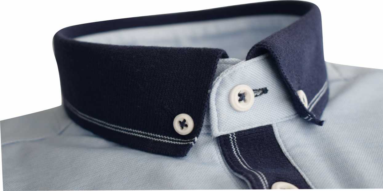 TPP981 Sky Tom Penn Knitted collar Tan Polo