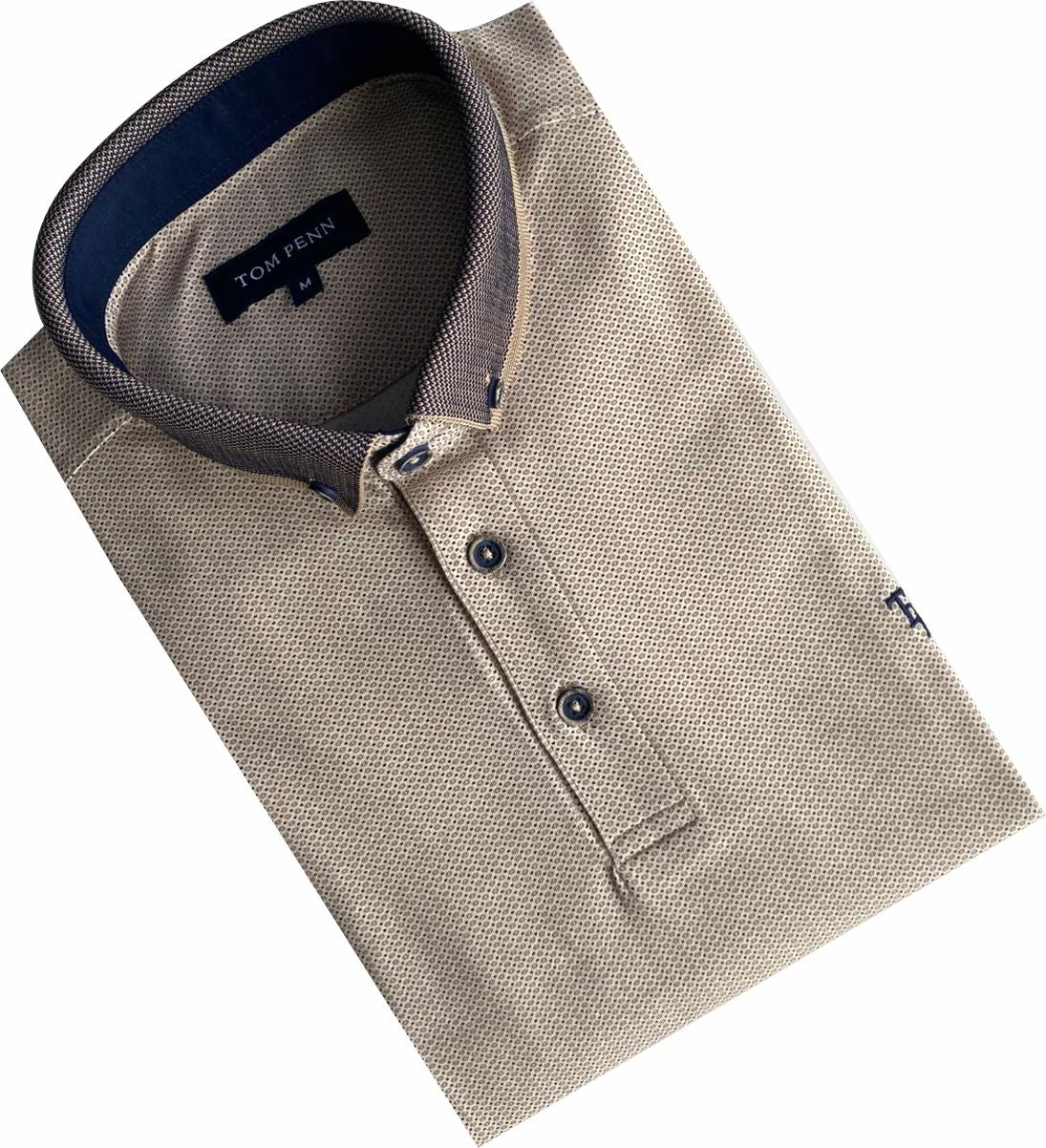 TPP984 Tan All over Print Polo