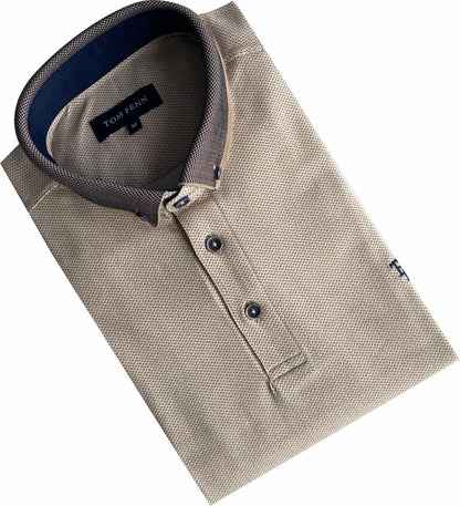 TPP984 Tan All over Print Polo