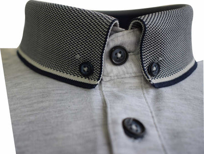 POLO316 Advise Grey Knitted Collar Polo