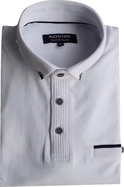 POLO317 White Advise  Polo Shirt