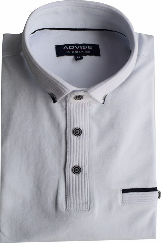 POLO317 White Advise  Polo Shirt
