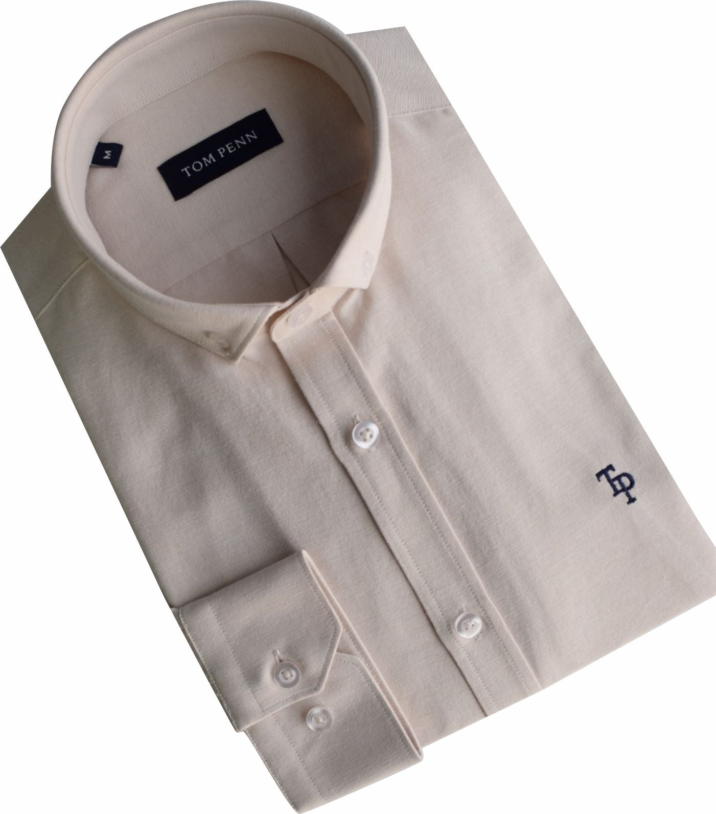 TP330 Ivory Oxford Long Sleeve Shirt