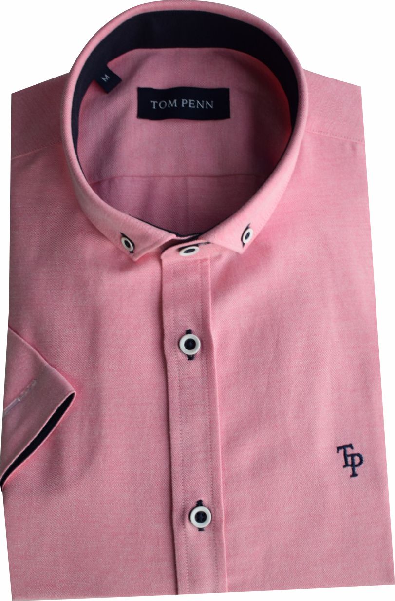 TP828 Strawberry Tom Penn Short Sleeve Oxford Shirt