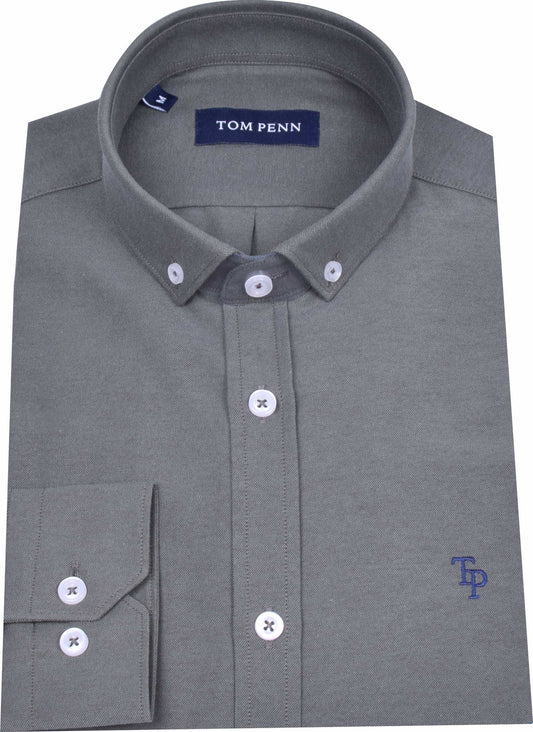 TP330 Khaki Oxford Long Sleeve Shirt